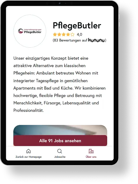 pflegebutler-worwise-preview-tablet pflegebutler workwise preview on tablet